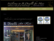 Tablet Screenshot of bdinelliforhair.com